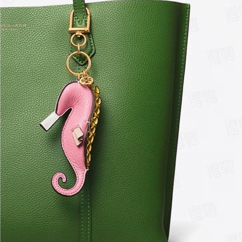 Tory Burch Pink Seahorse Key Fob